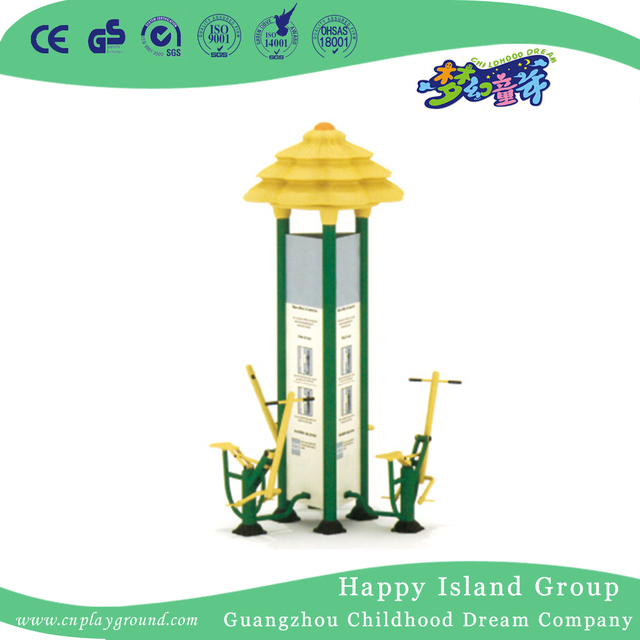 Outdoor Residential Exercise Equipment Three Station Luxurious Sit And Push Training Equipment (HD-13204)