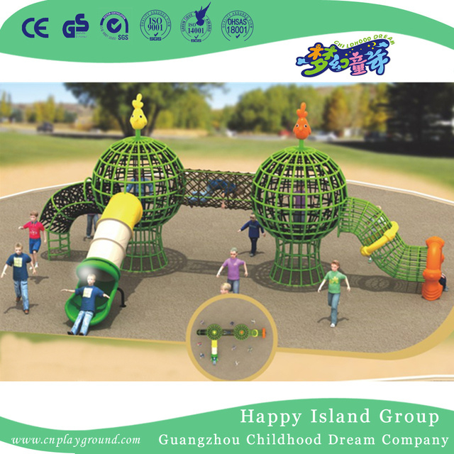 Outdoor Toddler Small Parallel Rope Network Series Climbing Frame (1919401)