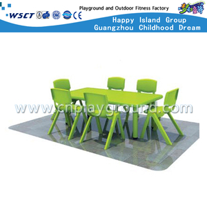 School Cheap Children Rectangle Non-Toxic Plastic Table Equipment (M11-07601)