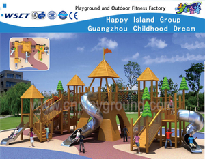 Commercial Wooden Children Castle Playground Equipment (HF-16901)