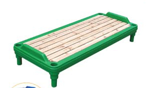 High Quality Children School Bed with Wood Bed Board and Plastic Bracket (M11-08203)