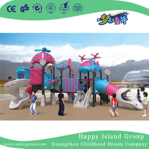 Outdoor New Design Airship Galvanized Steel Playground for Children Role Play (HG-10502)