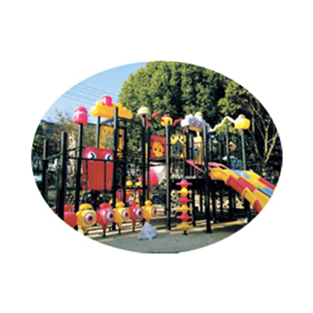 Outdoor Bright Color Robot Galvanized Steel Slide Playground For Kindergarten (HJ-11002)