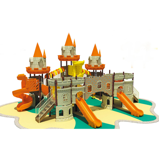 Castle Series Children Adventure Galvanized Steel Playground Equipment (HF-15601)