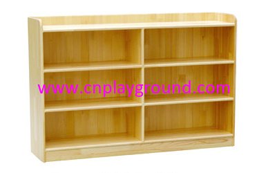 School Natural Wooden Toys Storage Equipment (HG-4308)