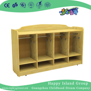 .Kindergarten Wooden Clothes And Shoe Cabinet on Stock(HG-4208) 