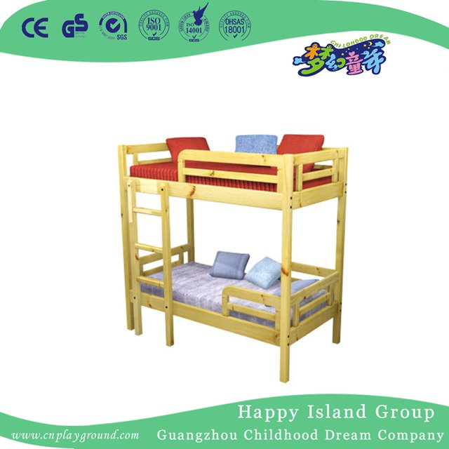 Cozy Lavender Toddler Two Storey Wooden School Bed with Stair (HG-6509)