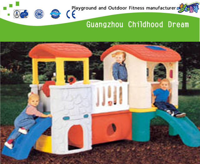 Outdoor Plastic Toys Seesaw With Slide For Kids (M11-09303)