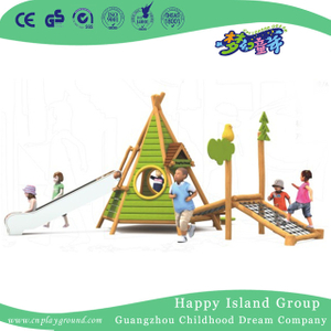 Outdoor Small Wooden Playhouse Playground Equipment (1907603)