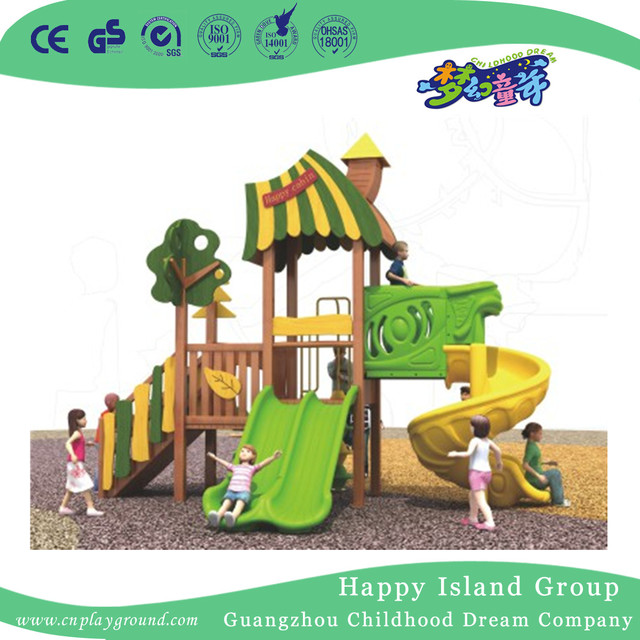 Outdoor Bright Color Children Wooden Playhouse Playground Equipment (1908403)