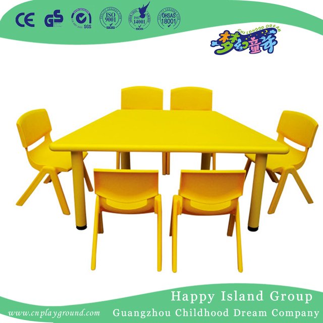 School European Children Green Square Plastic Table for Sale (HG-5202)