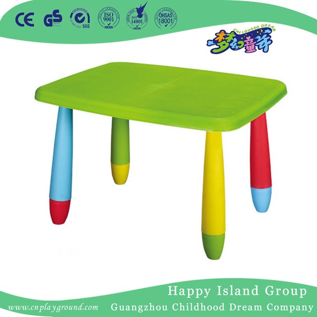 Kindergarten Blue Economy Plastic Square Table for Kids (HG-5306)