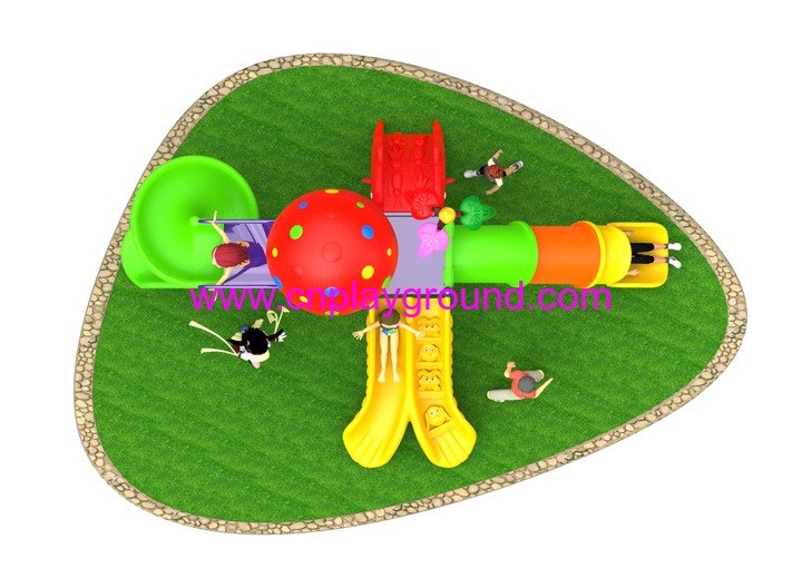 2018 New Outdoor Red Cartoon Mushroom House Children Playground Equipment (H17-A17)