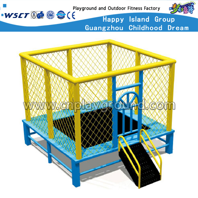 Outdoor round Trampoline Equipment Playgrounds with Roof (HD-15002)
