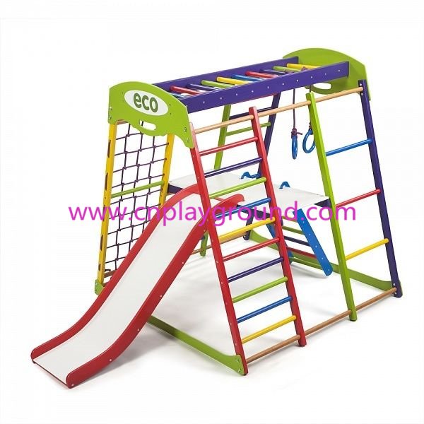 Small Climbing Net Training Children Playground with Slide