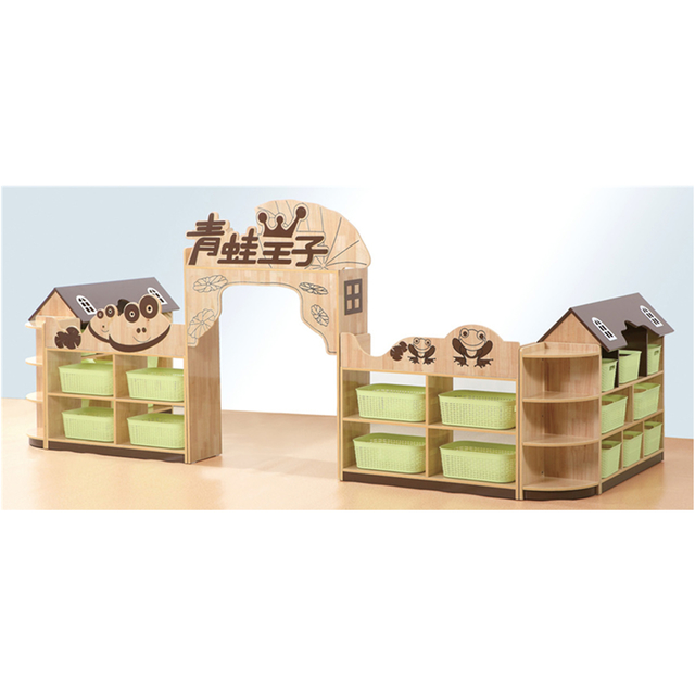 School Furniture Children Wooden Cartoon Cabinet Unit (HJ-4801)