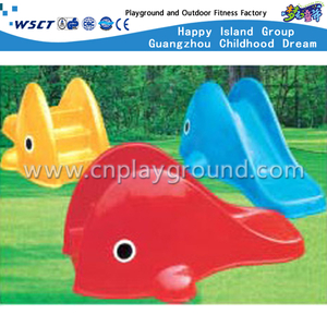 Outdoor Small Size Plastic Toys Animal Cartoon Whale Slide Playground Equipment (M11-09805)
