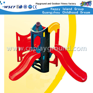 Outdoor Plastic Toys Drilling and Climbing Combination Slide Playground (M11-09108)