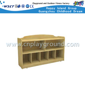 Kindergarten Children Wooden Small Shoes Cabinet Furniture (M11-08705)
