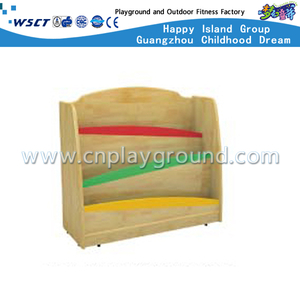 School Children Wooden Figure Bookcase Display Cabinet (M11-08712)