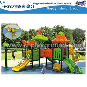 Outdoor Children Plastic Slide Tree House Playground Equipment (HC-5402)