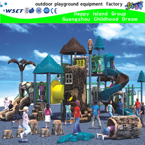 Outdoor Forest Playground Equipment with Slides(HK-50007)
