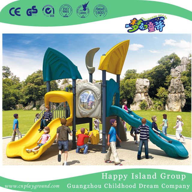 Outdoor Large Sea Breeze Galvanized Steel Playground with Children Climbing Set (HG-10101)