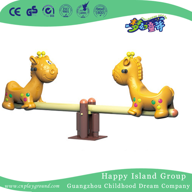 Double Kids Cartoon Plastic Animal Seesaw Equipment (HJ-20506)