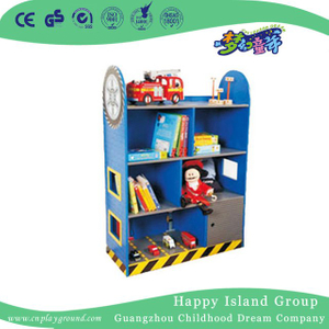 School Blue Children Wooden Books Storage Cabinet (HG-4102)
