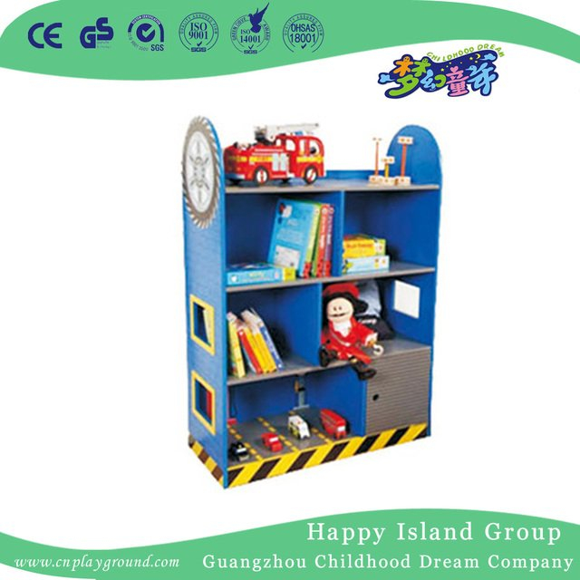 School Pink Children Wooden Bookshelf (HG-4101)