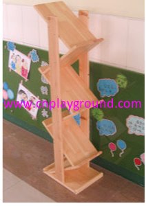 New Design School Wooden Books Display Shelf for Children (HG-4107)