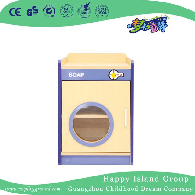 Kindergarten Kids Role Play Wood Refrigerator Storage Cabinet (HG-4406)