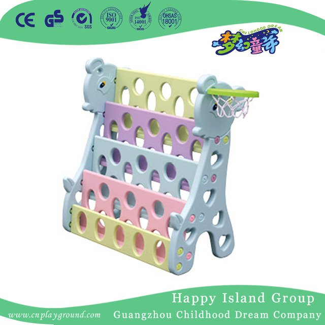 Kindergarten Plastic Colorful Toddler Bookshelves (HG-7114)