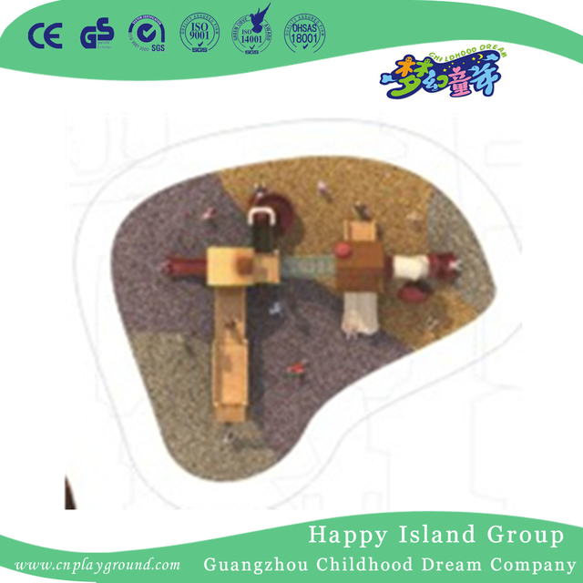 Outdoor Commercial Large Wooden Playhouse Playground (1907102)