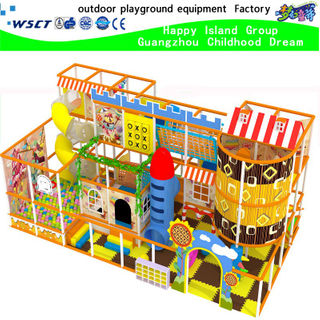 Indoor playground with Cartoon for kids castle and amusement park (H15-6004)