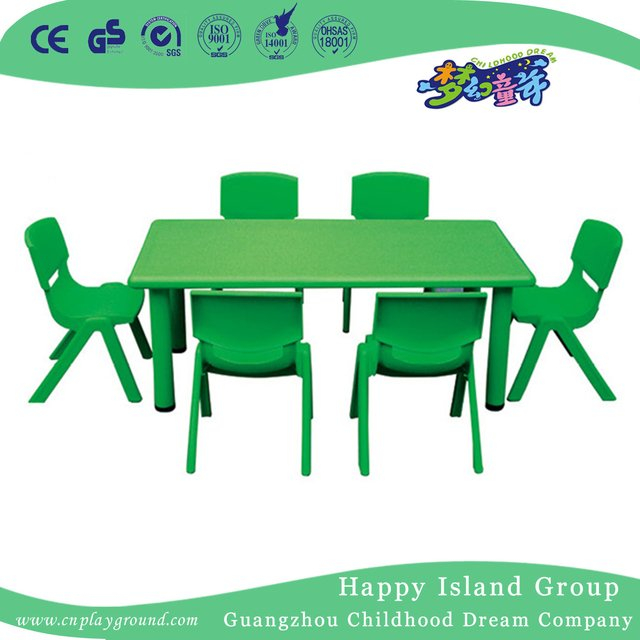 Kindergarten Simple Curved Plastic Table for Children (HG-5103)