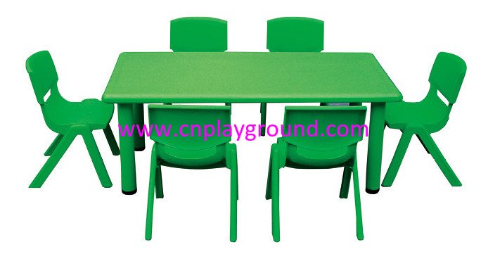 School Green Economy Plastic Rectangle Table (HG-5101) 