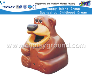 Outdoor Cartoon Animal FRP Trash Can (HD-18702)