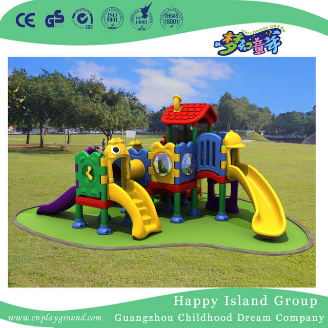 Small Full Plastic Slide Playground Equipment for Toddlers (M11-03101)