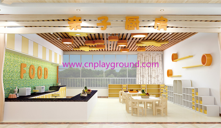 School Whole Solution for Modern Parent-Child Kitchens Decoration (HG-13)