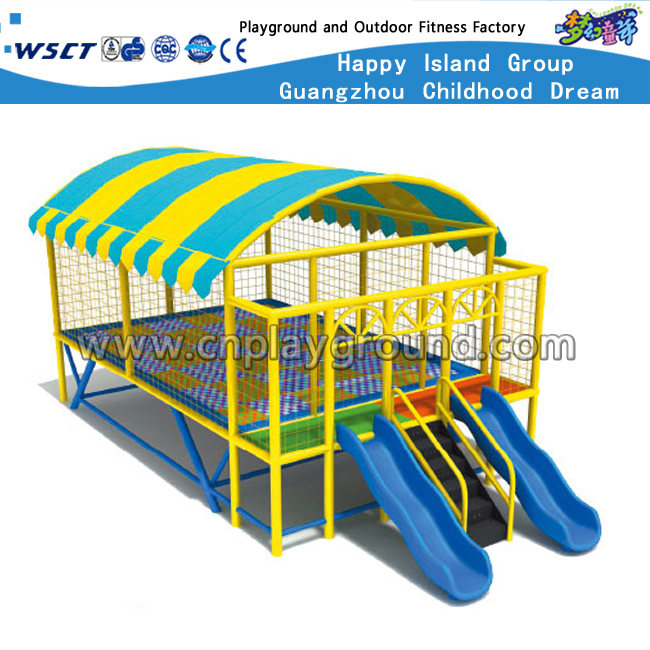Amusement Park Kids Trampoline with Roof Equipment (M11-10402)