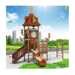 Outdoor European Little Castle Playground with Clock Image (HJ-10101) 