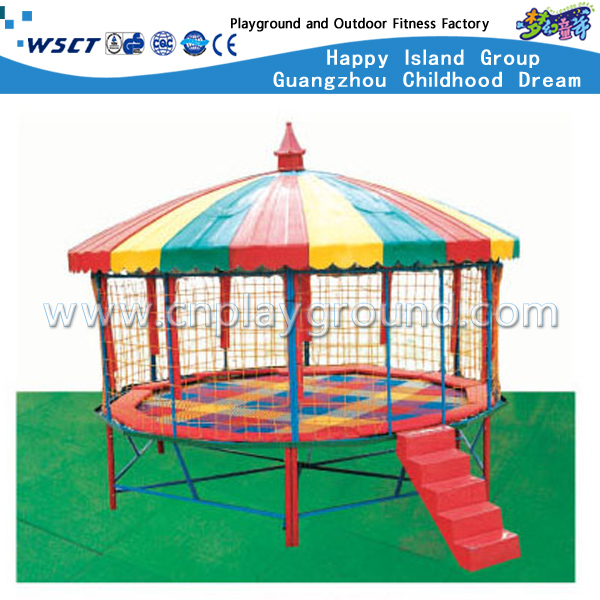 Amusement Park Kids Trampoline with Roof Equipment (M11-10402)