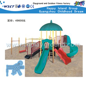 Middle Size Outdoor Galvanized Steel Sevilla Playground Equipment with Kids Slide
