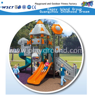 Robot Type Outdoor Children Galvanized Steel Playground with Double Slide Equipment (HD-701)