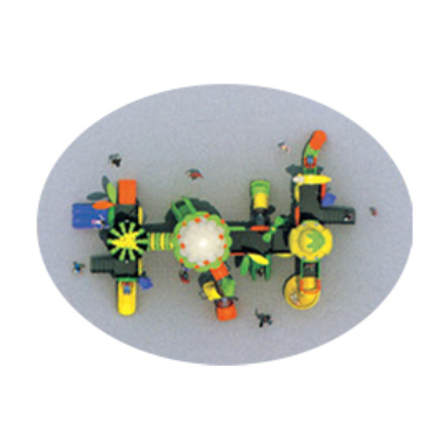 Outdoor Middle Fresh Vegetable Slide Playground for Children Play (HJ-11102)