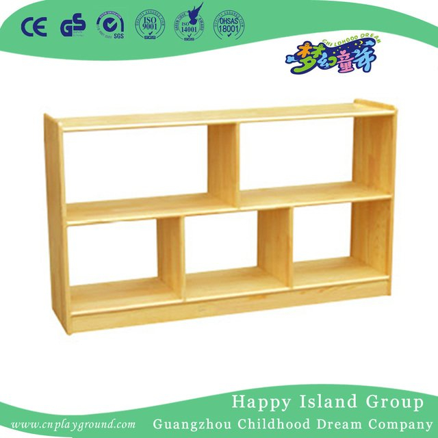 School Simple Rustic Wooden Partition Shelf (HG-4206)