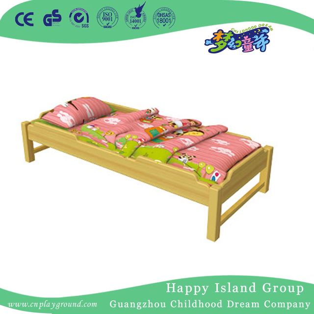 Red Painting Non Toxic Wooden School Bed for Children (HG-6501)
