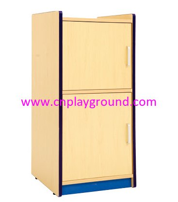 Kindergarten Kids Role Play Wood Refrigerator Storage Cabinet (HG-4406)
