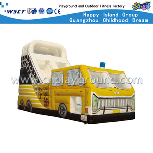 For School and Mall Yellow Car Inflatable Bouncy Slide (HD-9405)